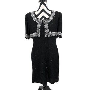 NWT Brilliante by J.A. Vintage Beaded Sequin Dress